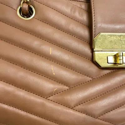 Pre-owned Chanel Gabriel Brown Leather Shoulder Bag ()