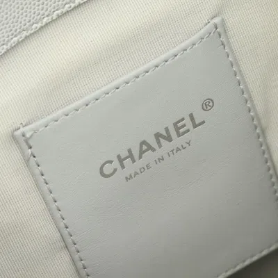 Pre-owned Chanel Gray Leather Backpack ()