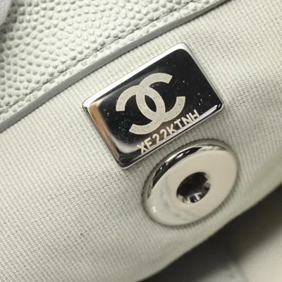 Pre-owned Chanel Gray Leather Backpack ()