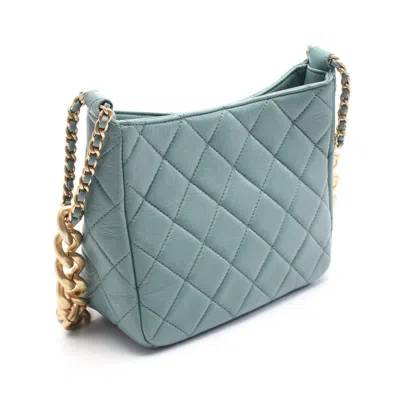 Pre-owned Chanel Green Leather Shoulder Bag ()