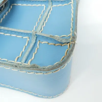 Pre-owned Chanel Light Blue Leather Shoulder Bag ()