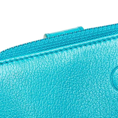 Pre-owned Chanel Light Blue Leather Wallet (bi-fold) ()