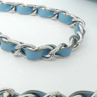 Pre-owned Chanel Light Blue Leather Shoulder Bag ()