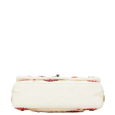 Pre-owned Chanel Matelasse Beige Multi-color Cotton Handbag Shoulder Bag ()