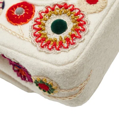 Pre-owned Chanel Matelasse Beige Multi-color Cotton Handbag Shoulder Bag ()