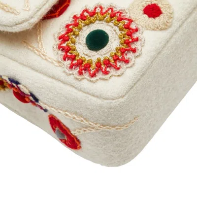 Pre-owned Chanel Matelasse Beige Multi-color Cotton Handbag Shoulder Bag ()