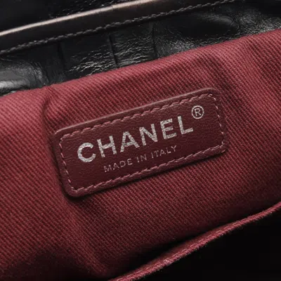 Pre-owned Chanel Matelasse Black Leather Backpack ()