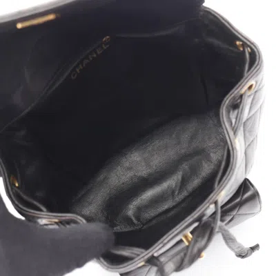 Pre-owned Chanel Matelasse Black Leather Backpack ()