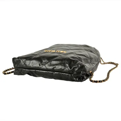 Pre-owned Chanel Matelasse Black Leather Backpack ()