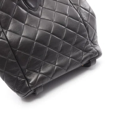 Pre-owned Chanel Matelasse Black Leather Backpack ()
