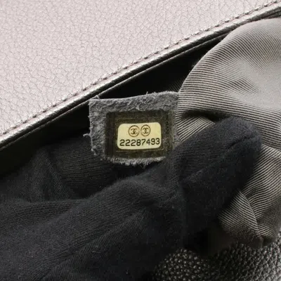 Pre-owned Chanel Matelasse Silver Leather Backpack ()