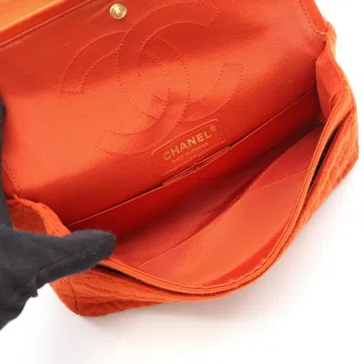 Pre-owned Chanel Orange Canvas Shoulder Bag ()