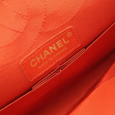 Pre-owned Chanel Orange Canvas Shoulder Bag ()