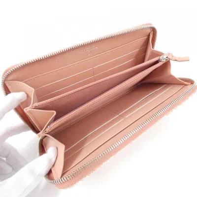Pre-owned Chanel Pink Canvas Nylon Long Wallet (bi-fold) ()