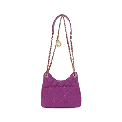 Pre-owned Chanel Purple Leather Shoulder Bag ()