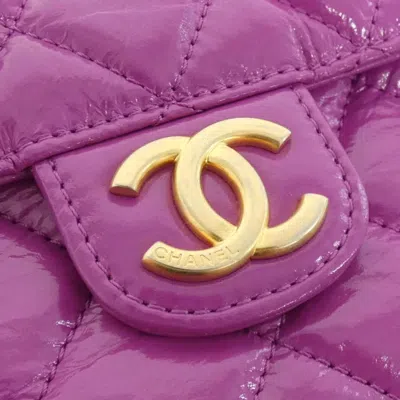 Pre-owned Chanel Purple Leather Shoulder Bag ()