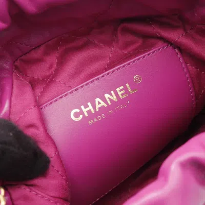 Pre-owned Chanel Purple Leather Shoulder Bag ()