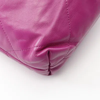Pre-owned Chanel Purple Leather Shoulder Bag ()
