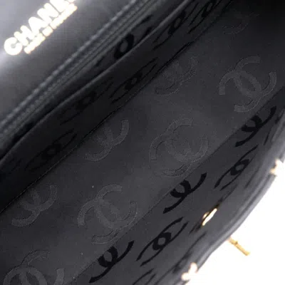Pre-owned Chanel Wild Stitch Black Leather Shoulder Bag ()