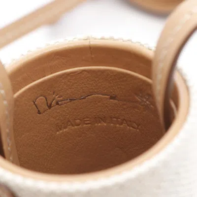 Pre-owned Dior Christian  Beige Brown Canvas Leather Pouch Shoulder Bag () In Multi