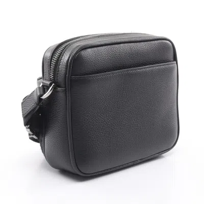 Pre-owned Dior Christian  Black Canvas Leather Messenger Bag Shoulder Bag ()