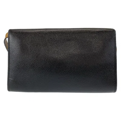 Pre-owned Dior Christian  Black Leather Pochette Shoulder Bag ()