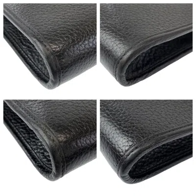 Pre-owned Dior Christian  Black Leather Pochette Shoulder Bag ()