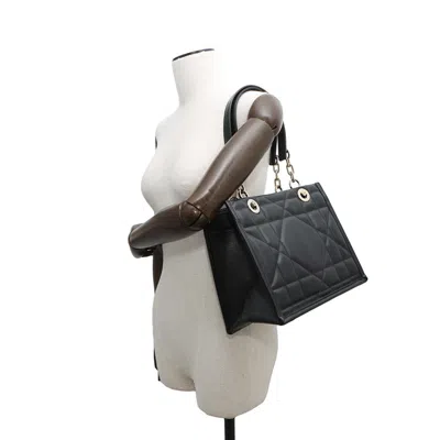 Pre-owned Dior Christian  Black Leather Tote Bag ()