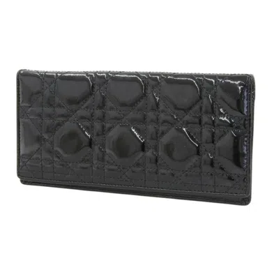 Pre-owned Dior Christian  Black Long Wallet (bi-fold) ()