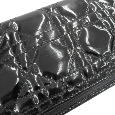 Pre-owned Dior Christian  Black Long Wallet (bi-fold) ()