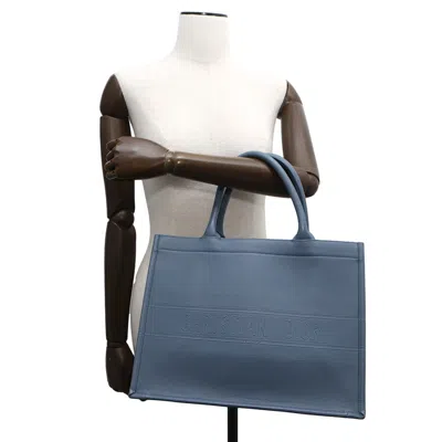 Pre-owned Dior Christian  Blue Leather Tote Bag ()