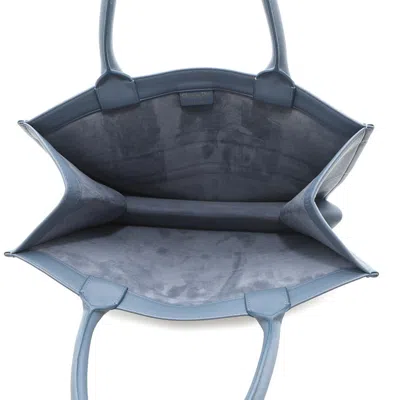 Pre-owned Dior Christian  Blue Leather Tote Bag ()