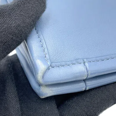 Pre-owned Dior Christian  Blue Leather Tote Bag ()