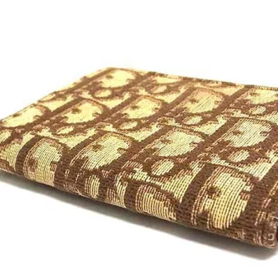 Pre-owned Dior Christian  Brown Canvas Coin Purse/coin Case ()