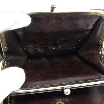 Pre-owned Dior Christian  Brown Canvas Coin Purse/coin Case ()