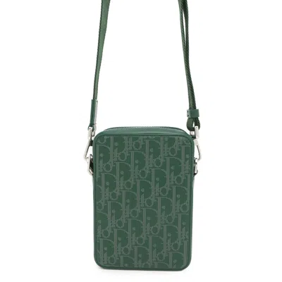 Pre-owned Dior Christian  Green Green Leather Shoulder Bag ()