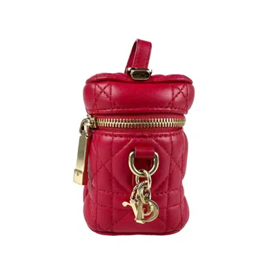 Pre-owned Dior Christian  Red Color Leather Shoulder Bag ()