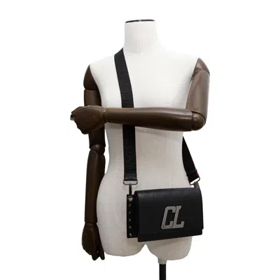Pre-owned Christian Louboutin Black Leather Shoulder Bag ()