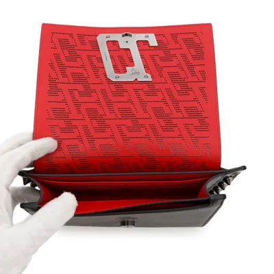 Pre-owned Christian Louboutin Black Leather Shoulder Bag ()