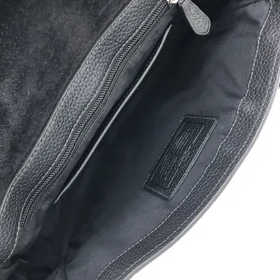 Pre-owned Coach Black Khaki Leather Shoulder Bag () In Multi