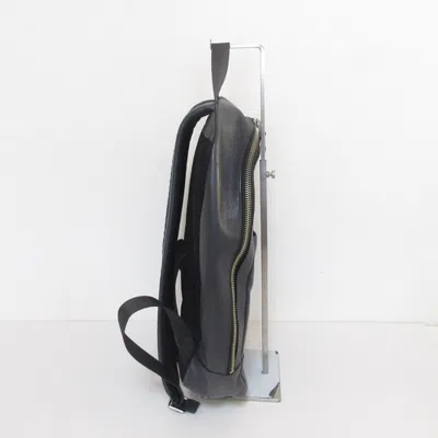 Pre-owned Coach Black Navy Leather Backpack () In Multi
