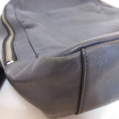 Pre-owned Coach Black Navy Leather Backpack () In Multi