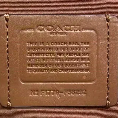 Pre-owned Coach Brown Pvc Leather Handbag Shoulder Bag Tote Bag ()