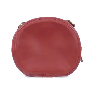 Pre-owned Coach Red Color Leather Shoulder Bag ()
