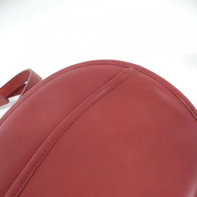 Pre-owned Coach Red Color Leather Shoulder Bag ()