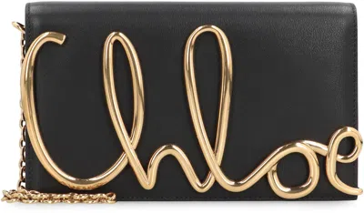 Chloé Chloe Iconic Black Clutch In Black