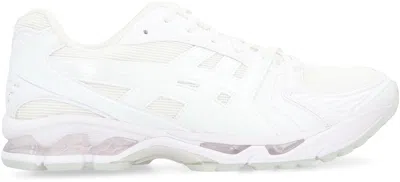 Comme Des Garçons Low-top Sneakers With Textured Overlays And Cushioned Sole In White