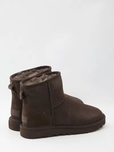 Ugg Classic Mini Ii Shearling Boots In Brown