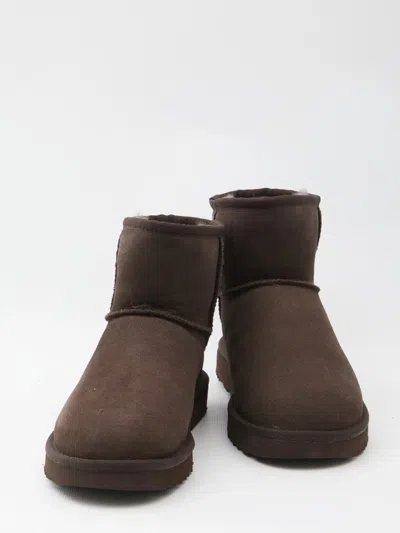 Ugg Classic Mini Ii Shearling Boots In Brown