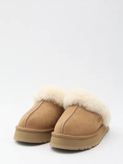 Ugg Disquette Flat Shoes Brown In Brown